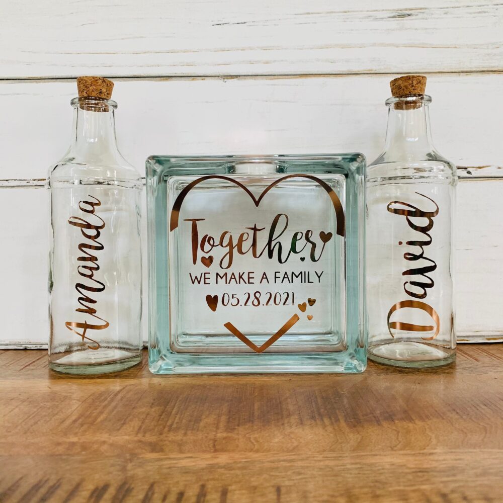 Personalized Sand Ceremony Set, Blended Family Wedding, Unity Alternative