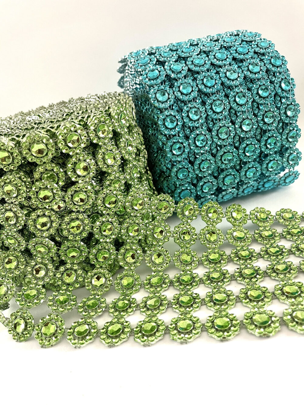 1-10 Yds, Green Mesh Ribbon, Black Jewel Ribbon, Rhinestone Ribbon, Mesh By The Yard, Wedding Mesh, Wedding Cake Decoration, Scrapbooking Mesh, 73