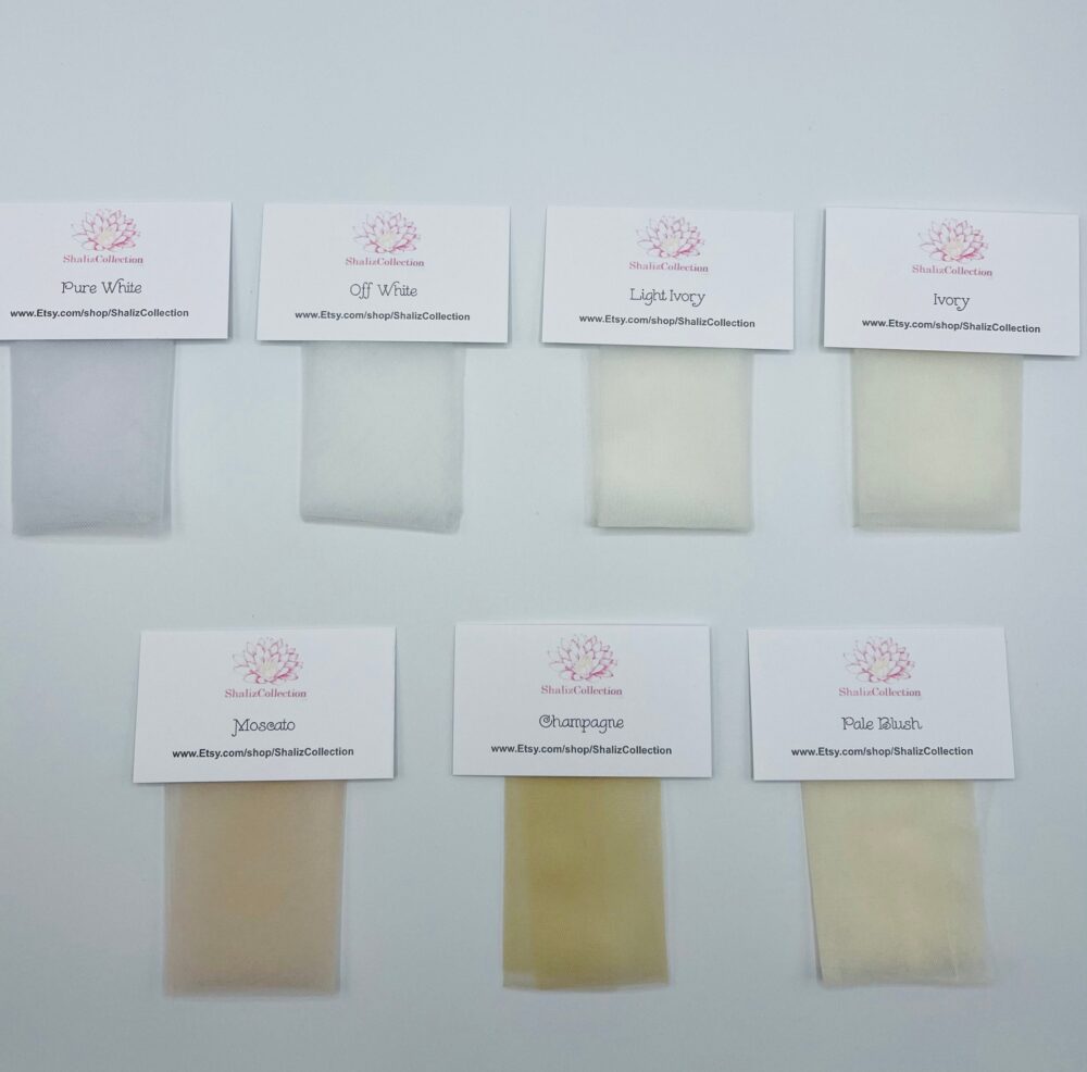 Tulle Samples For Veils, Wedding Veil, Bridal Beaded Fingertip Cathedral Soft Veil