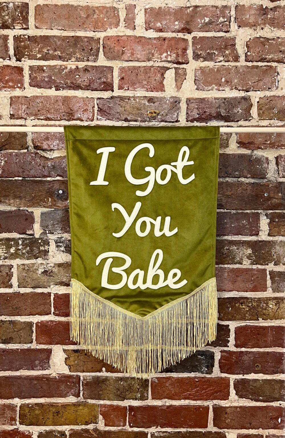 Personalised Small Velvet Wedding Banner | Bespoke Custom Felt Sign Signage Decor| Flag Fabric