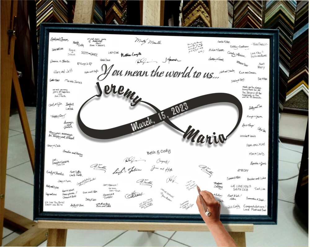 Wedding Guest Book Alternative Infinity Guest Book Custom Sign Guestbook Signature Download