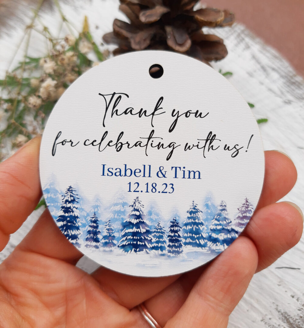 Winter Wedding Favor Magnets Or Ornaments, Ornaments Magnets, Personalized Gifts For Guests