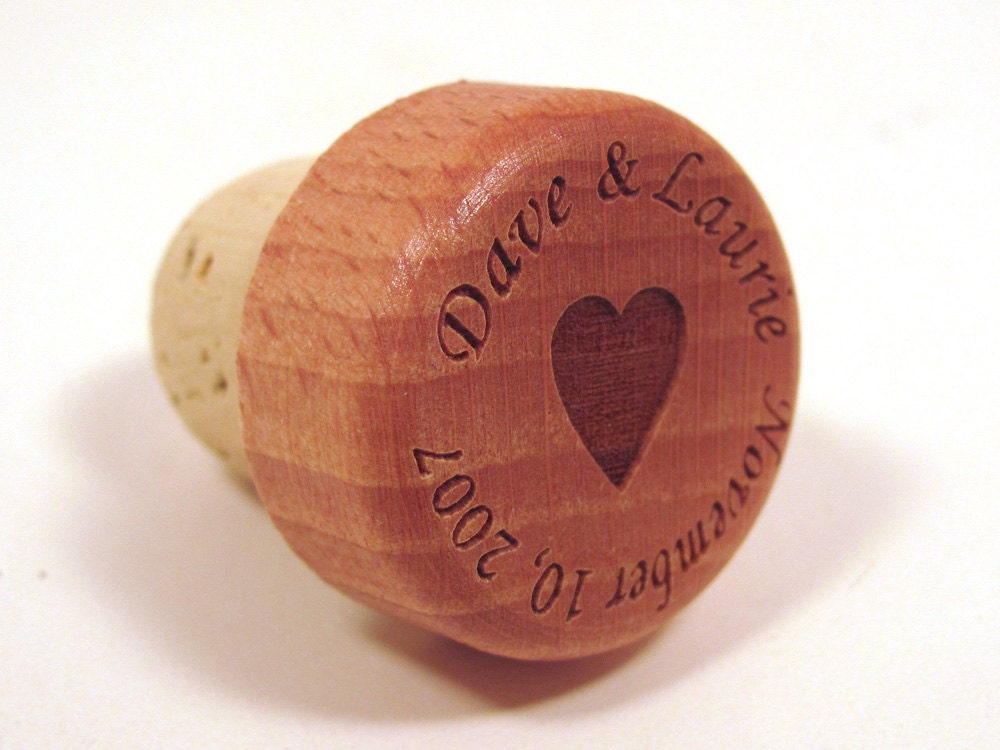 Wedding Wine Bottle Stopper - Favor Or Gift