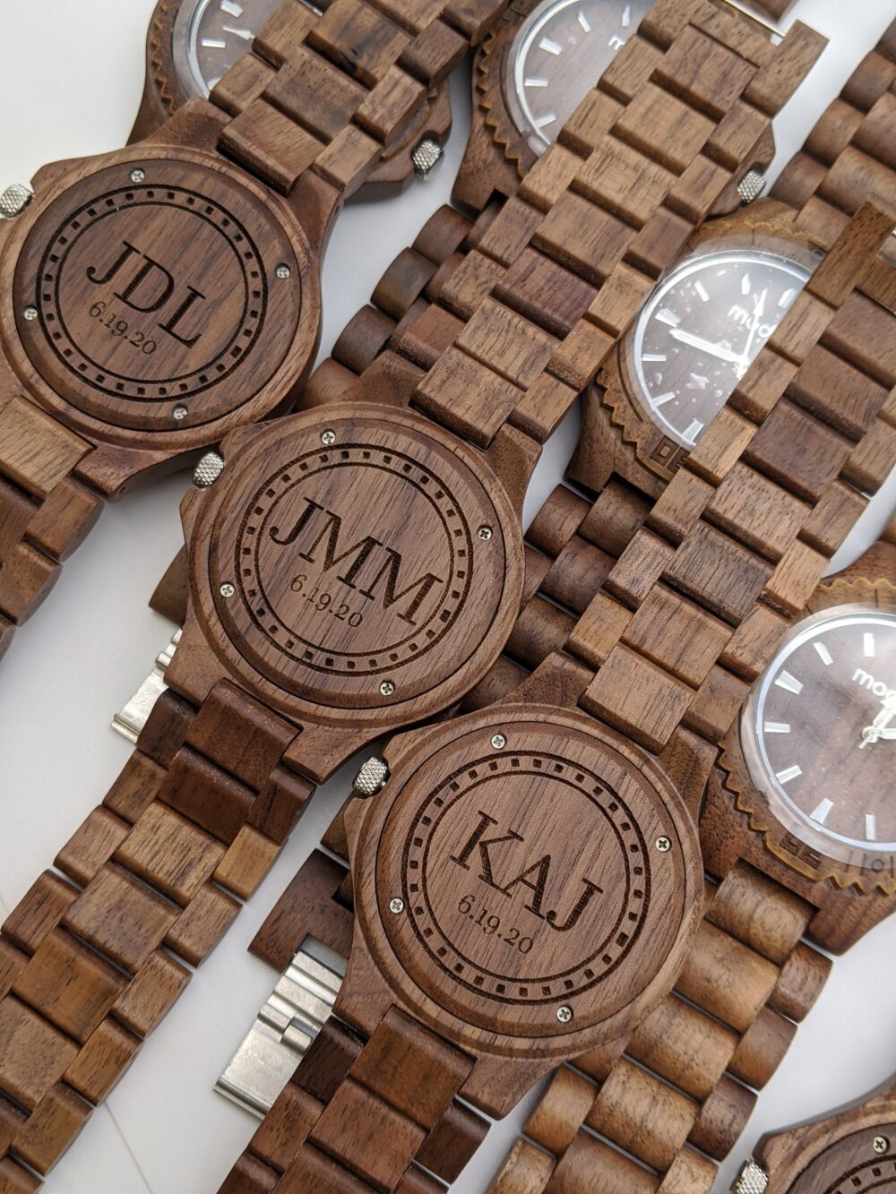 Brown Wedding Groomsmen Gifts, Bulk Watches, Wood Watch Set For Rustic Wedding, Bachelor Party Favors, Personalized Groom