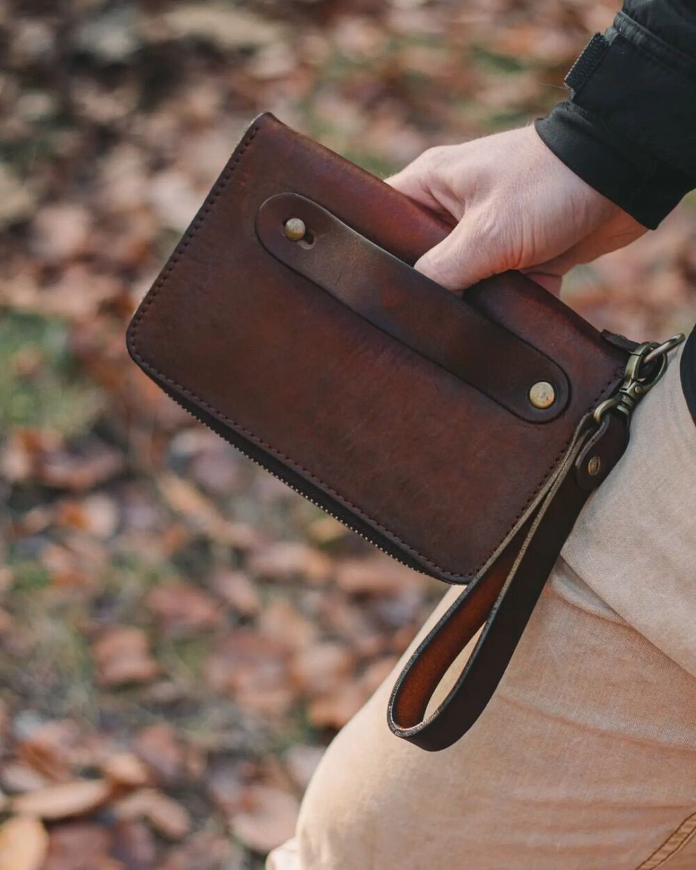 Personalized Long Wallet/Zip Leather Phone Case Clutch Wallet Craft