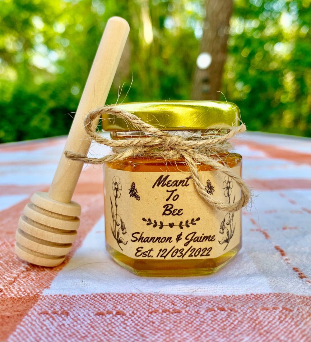 Honey Jar Wedding Favors - For Guests Bridal Shower Baby Favor Birthday Party Kraft Paper