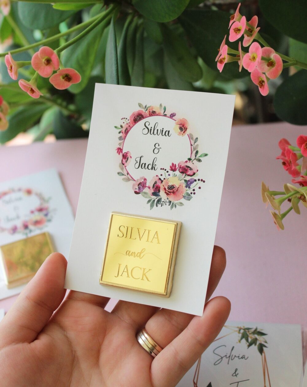 Wedding Chocolate, Favors For Guests, Customized Party Favors, Engagement Rustic