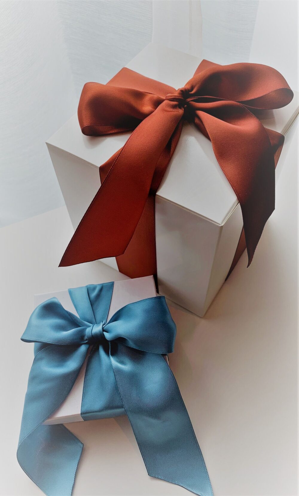 Empty Personalized Bridesmaid Proposal Box With Ribbon - 8x8x3.5 White Bridal Shower Gift