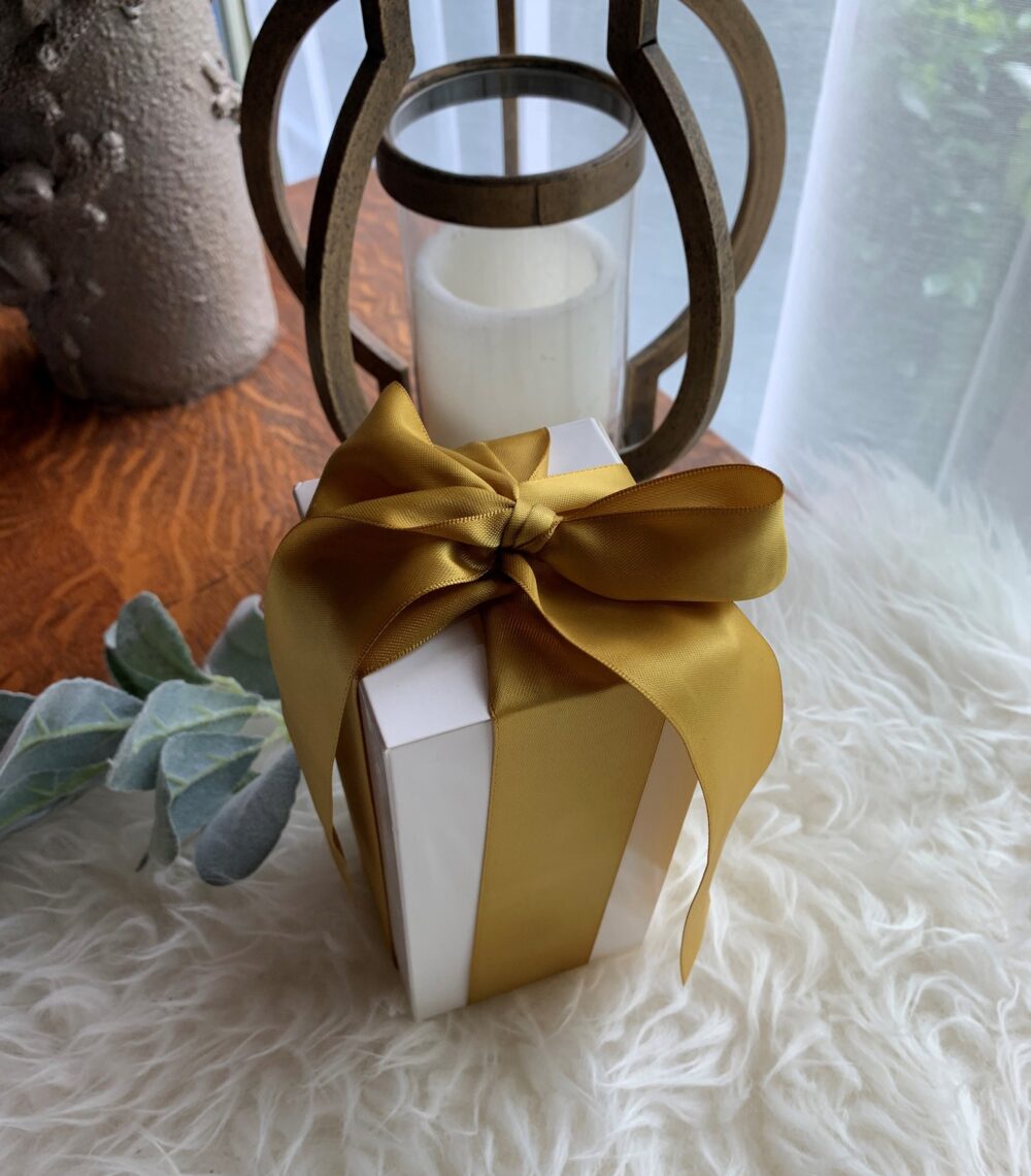 Empty Personalized Bridesmaid Proposal Box With Ribbon - 8x8x3.5 White Bridal Shower Gift