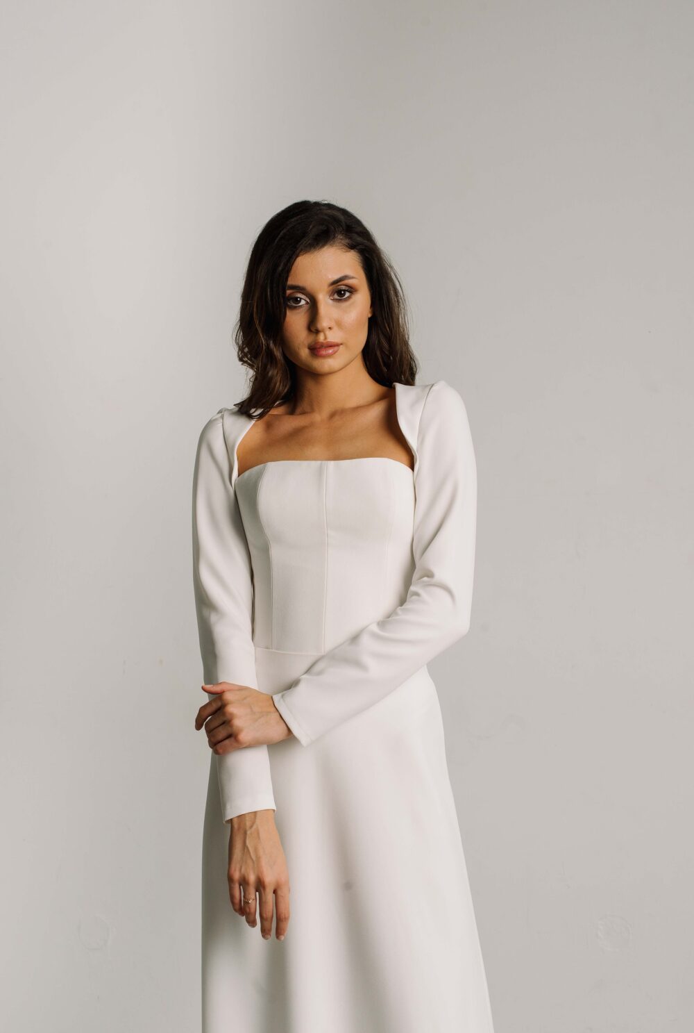 Long Sleeve Bridal Bolero Wedding Jacket Cover Up
