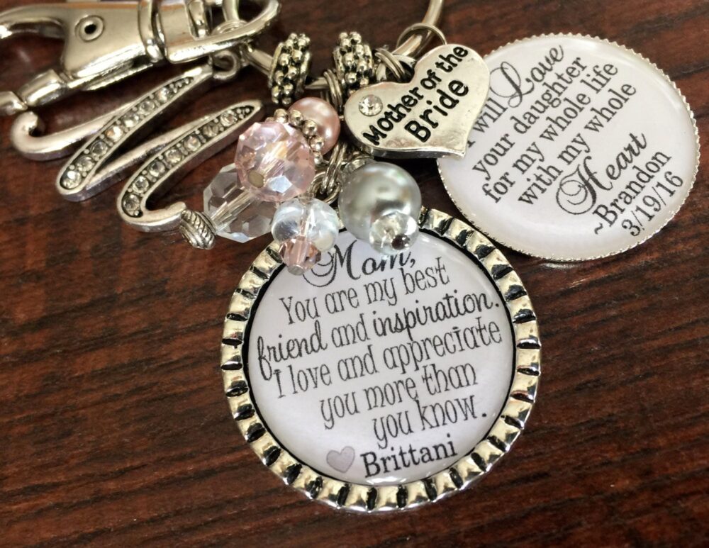 Mother Of The Bride Gift, Groom Bracelet, My Best Friend & Inspiration, Personalized Wedding, Mother in Law Wedding Keepsake