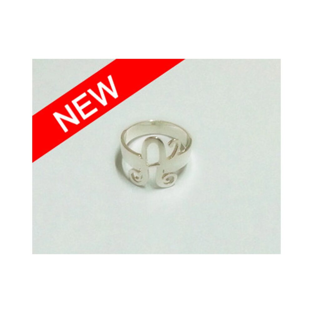 Personalized Sterling Silver Monogram Ring Custom Initial Jewelry