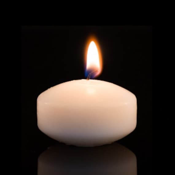 4 - 2" Unscented Floating Candles, Holiday Candle Decor, Wedding Candles