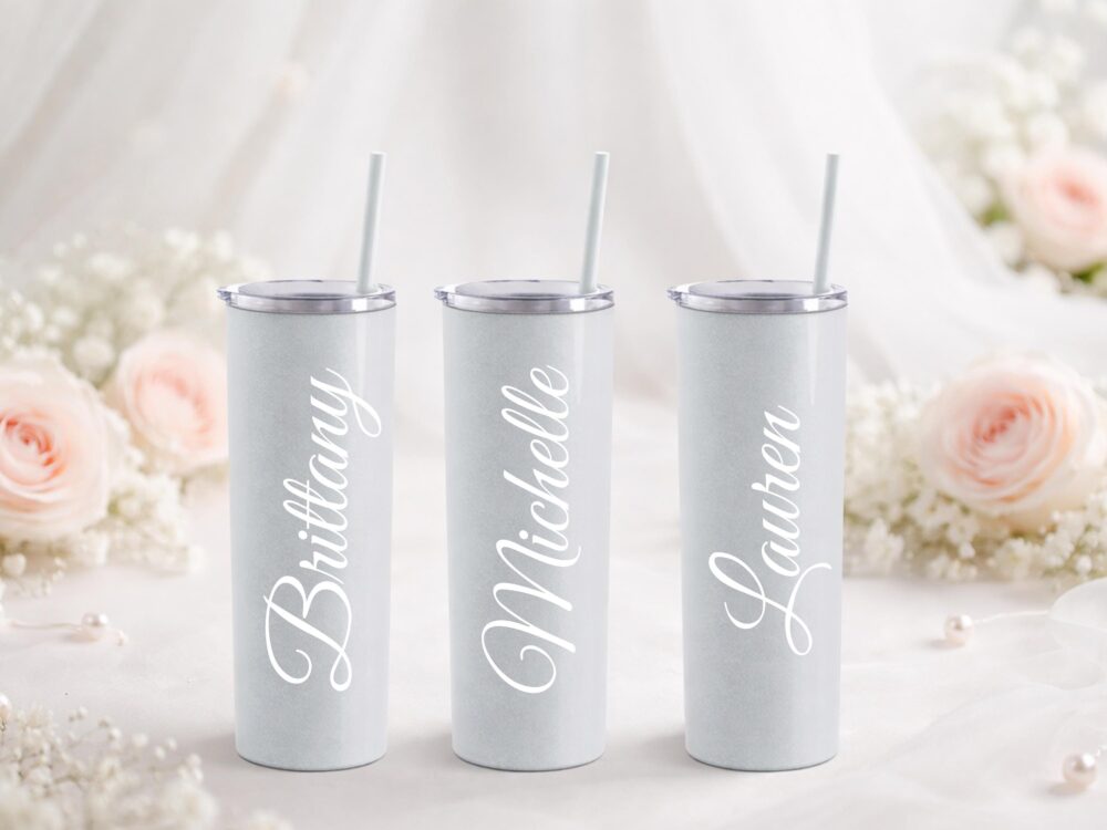 Personalized Iceberg Tumbler, 20 Oz Stainless Steel Cup For Bridesmaids, Bachelorette Party