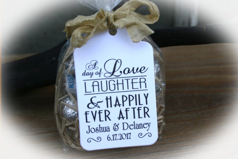 Wedding Favor Tag | Love Laughter & Happily Ever After Tags Kits |Engagement |Rehearsal Dinner