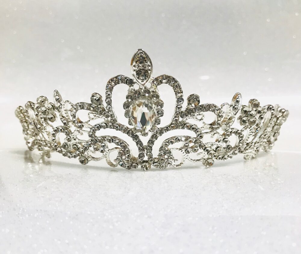 Silver Tiara, Quinceanera Crown, Birthday Tiara, Girl Crown, Princess Bridal Tiara Wedding Tiara