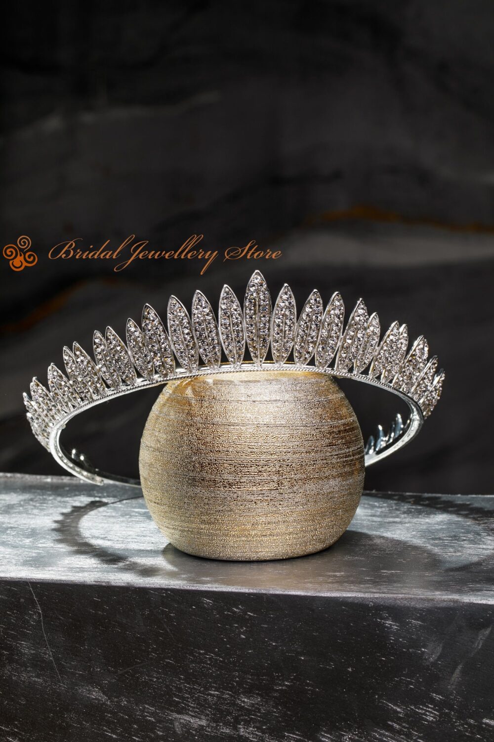 Crystal Bridal Tiara, Silver Wedding Crown, Rhinestone Headpiece