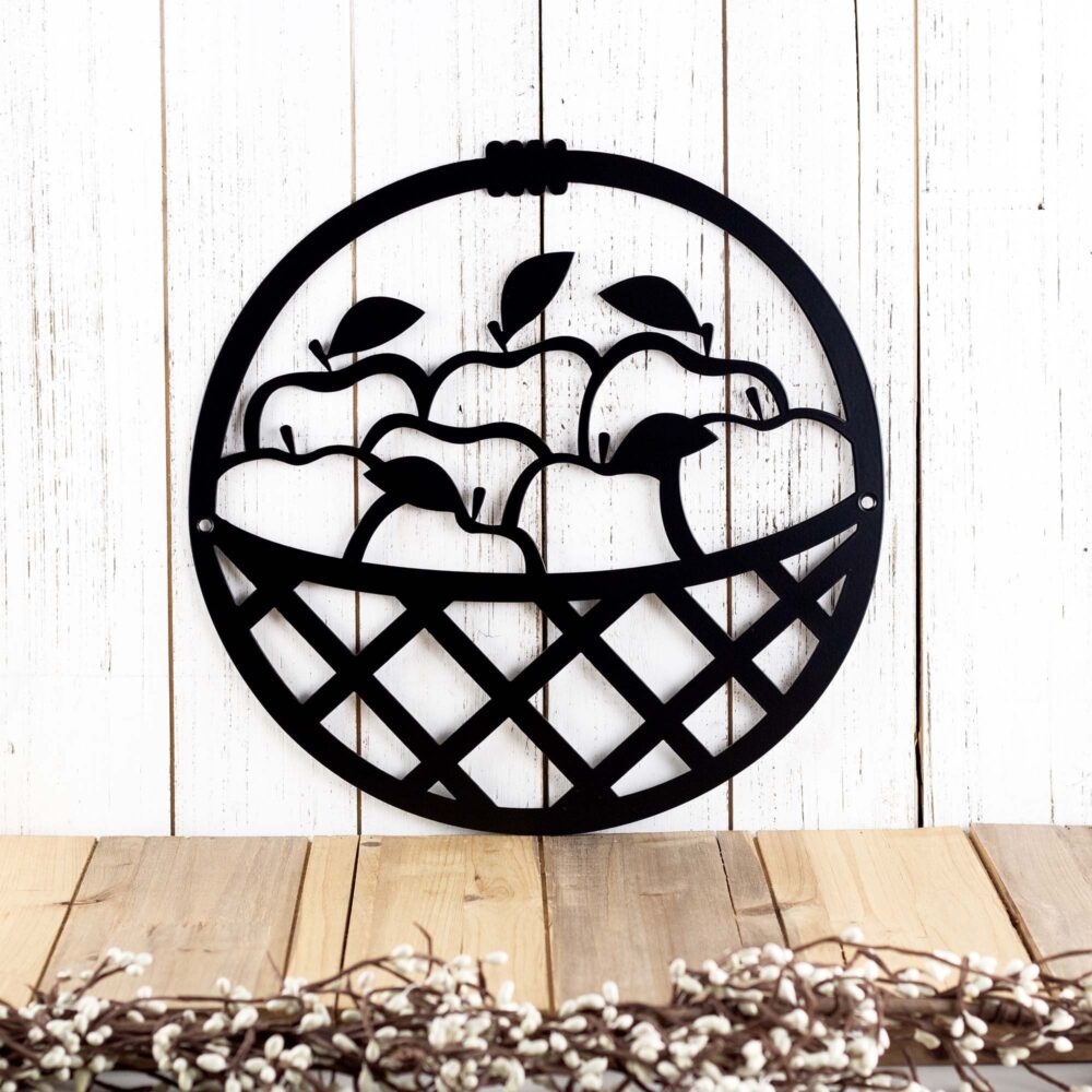 Apple Kitchen Decor, Metal Wall Art, Signs, Rustic Home Mothers Day Gift, Farmhouse, Laser Cut Sign