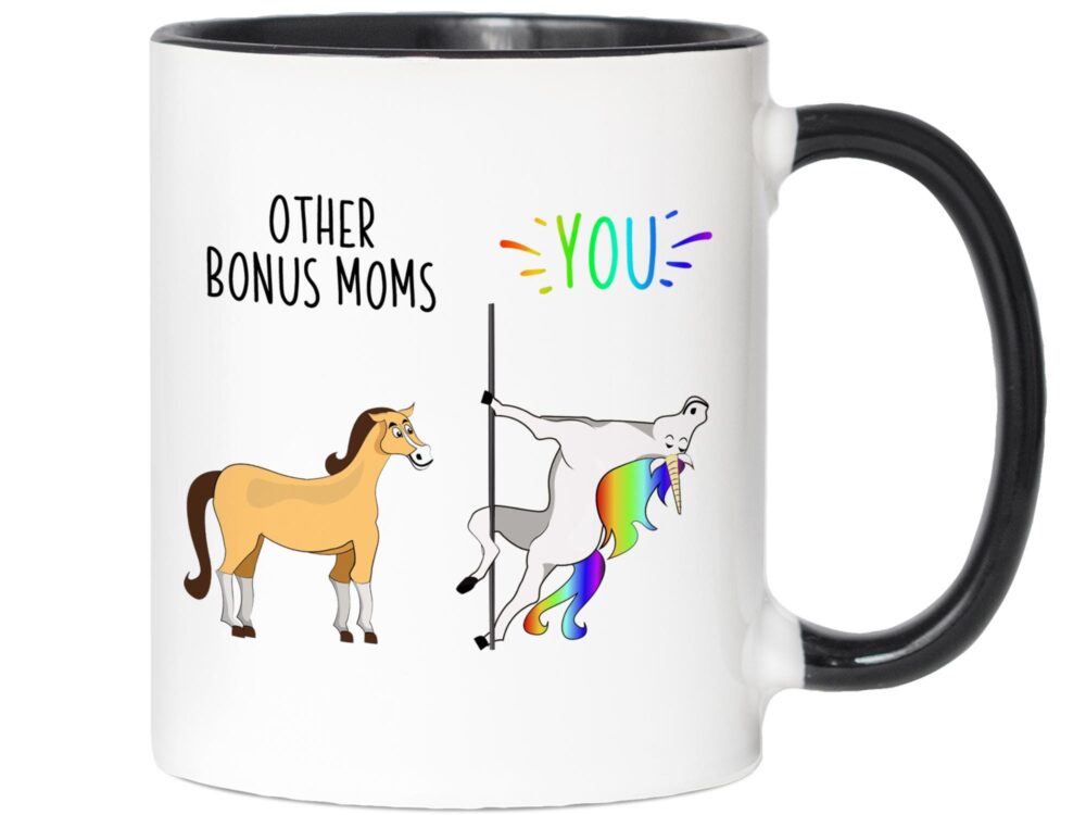 Bonus Mom Gift Idea, Stepmom Coffee Cup, Stepmother Gifts, Other Moms Unicorn Mug, Mother-In-Laws Gag Birthday Mother's Day
