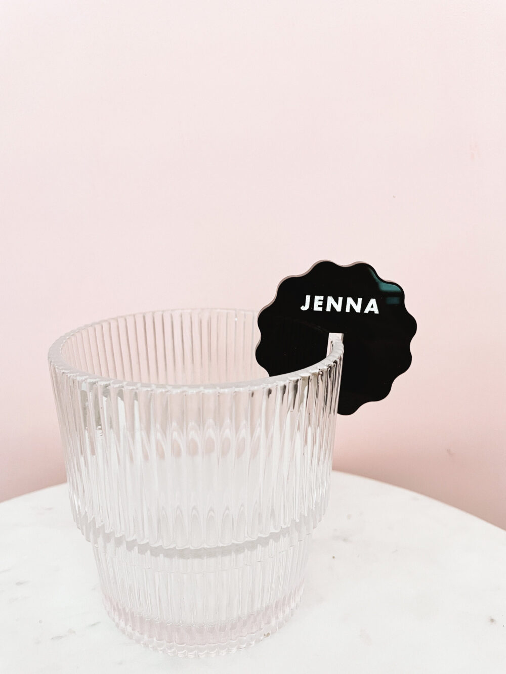 Custom Drink Tag, Wine Tags, Acrylic Place Cards, Wedding Cards | Set Of 25