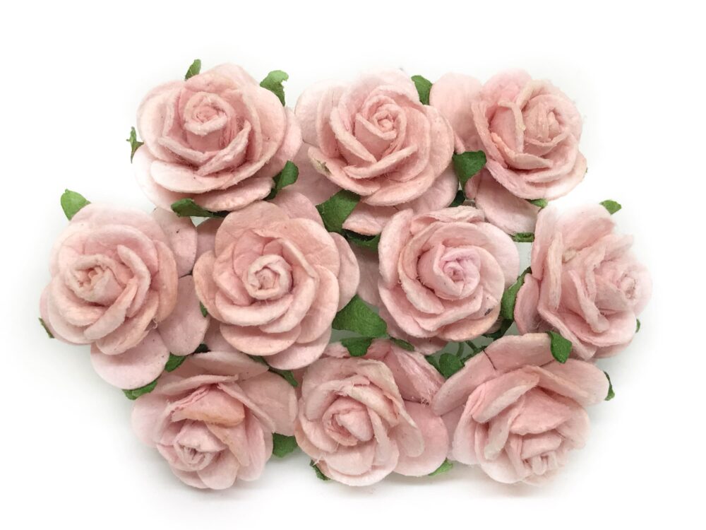 2cm Pink Paper Flowers, Mulberry Rose, Artificial Blush Wedding, Paper Flower, Wedding Decor, Paper Craft Flowers