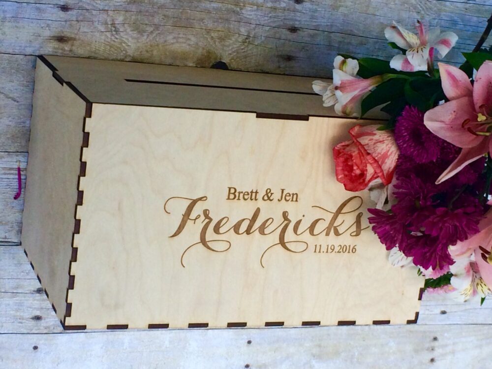 Rustic Wedding Decor, Card Box, Personalized Box For Wedding, With Slot, Holder