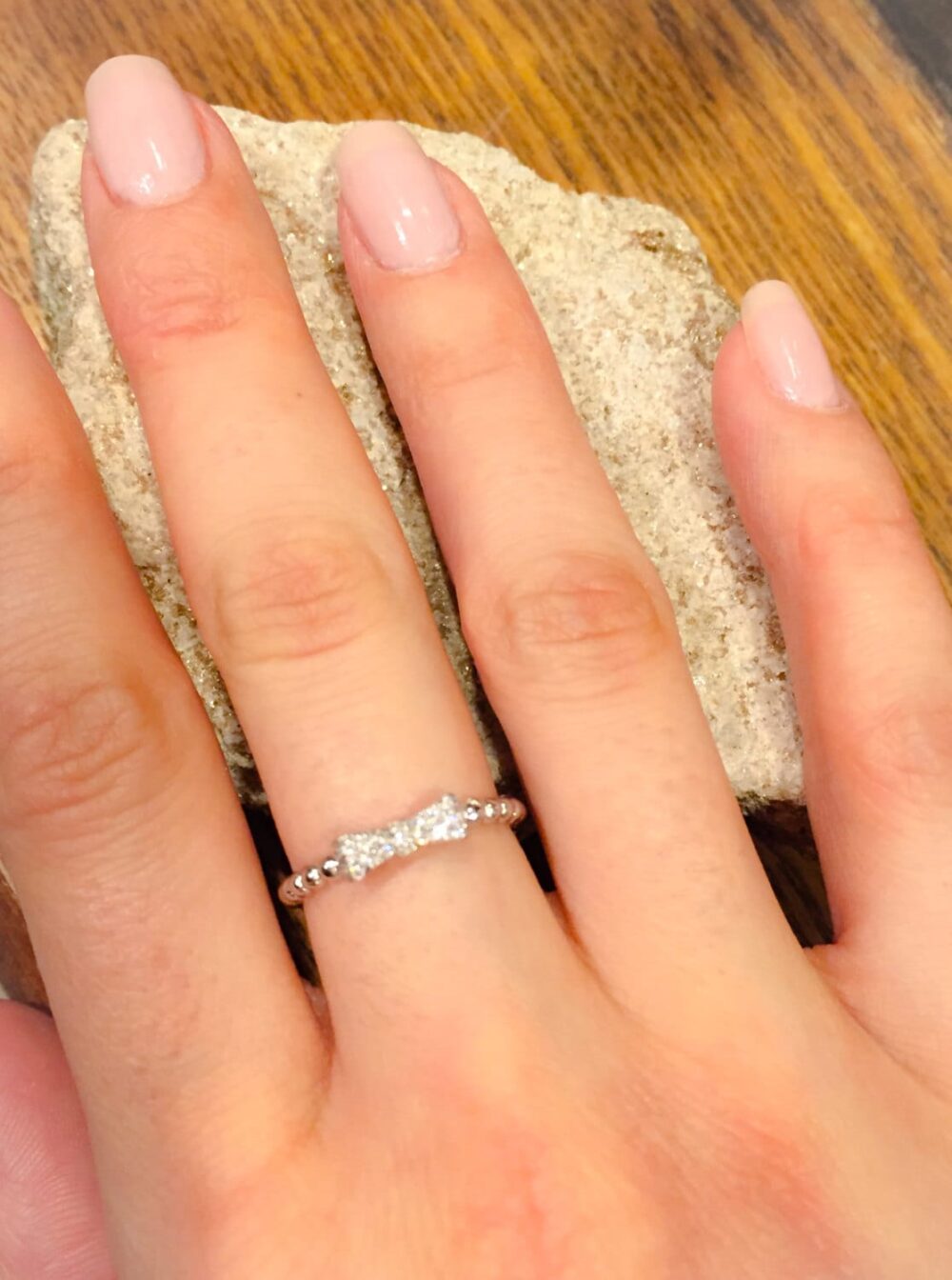 Cz Bow Eternity Band Ring-sterling Silver Ring-Cz Ring Band-Silver Ring-stackable Ring-Silver Band-Band Ring-Cz Rings