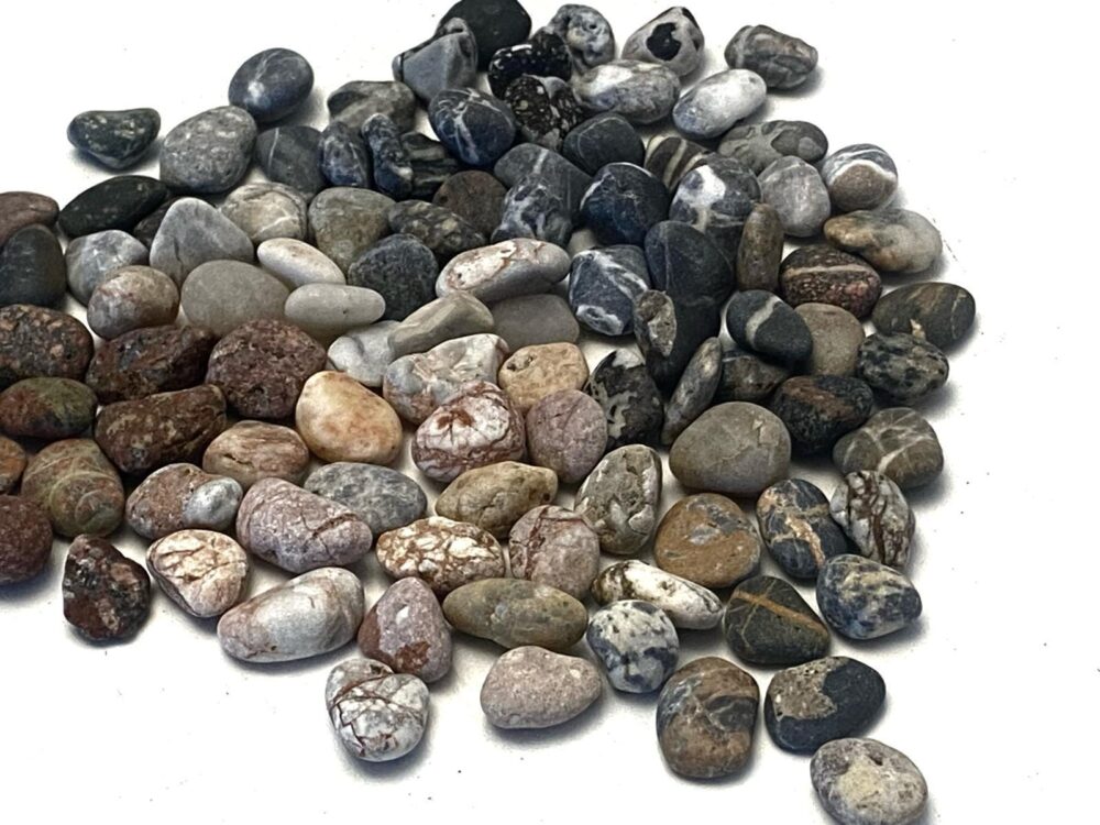 100 Baltic Sea Beach Stones, Small Aquarium Decor, Craft Pebbles
