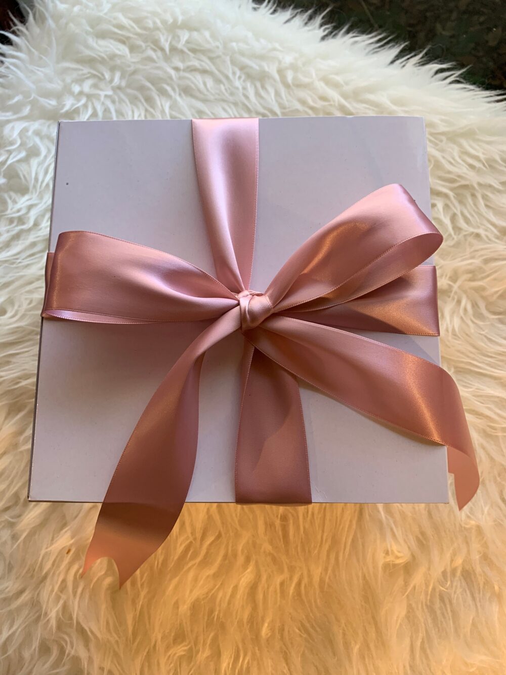 Bridesmaid Proposal Box With Ribbon/ 8x8x3.5 White Box/Bridal Shower Gift Box/ Empty Ribbon
