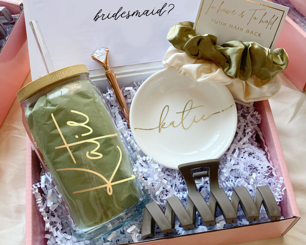 Bridesmaid Proposal Box, Personalized Will You Be My Gift Box Set, Maid Of Honor Proposal, Engagement Gift, Bridal Shower