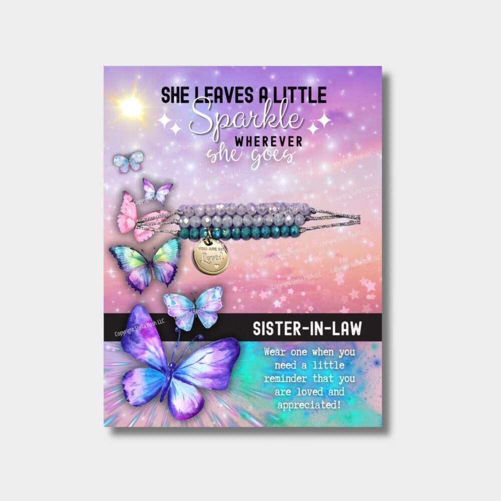 Custom Sister-In-Law Gift/Sister in Law Bracelet Set - Made The Usa