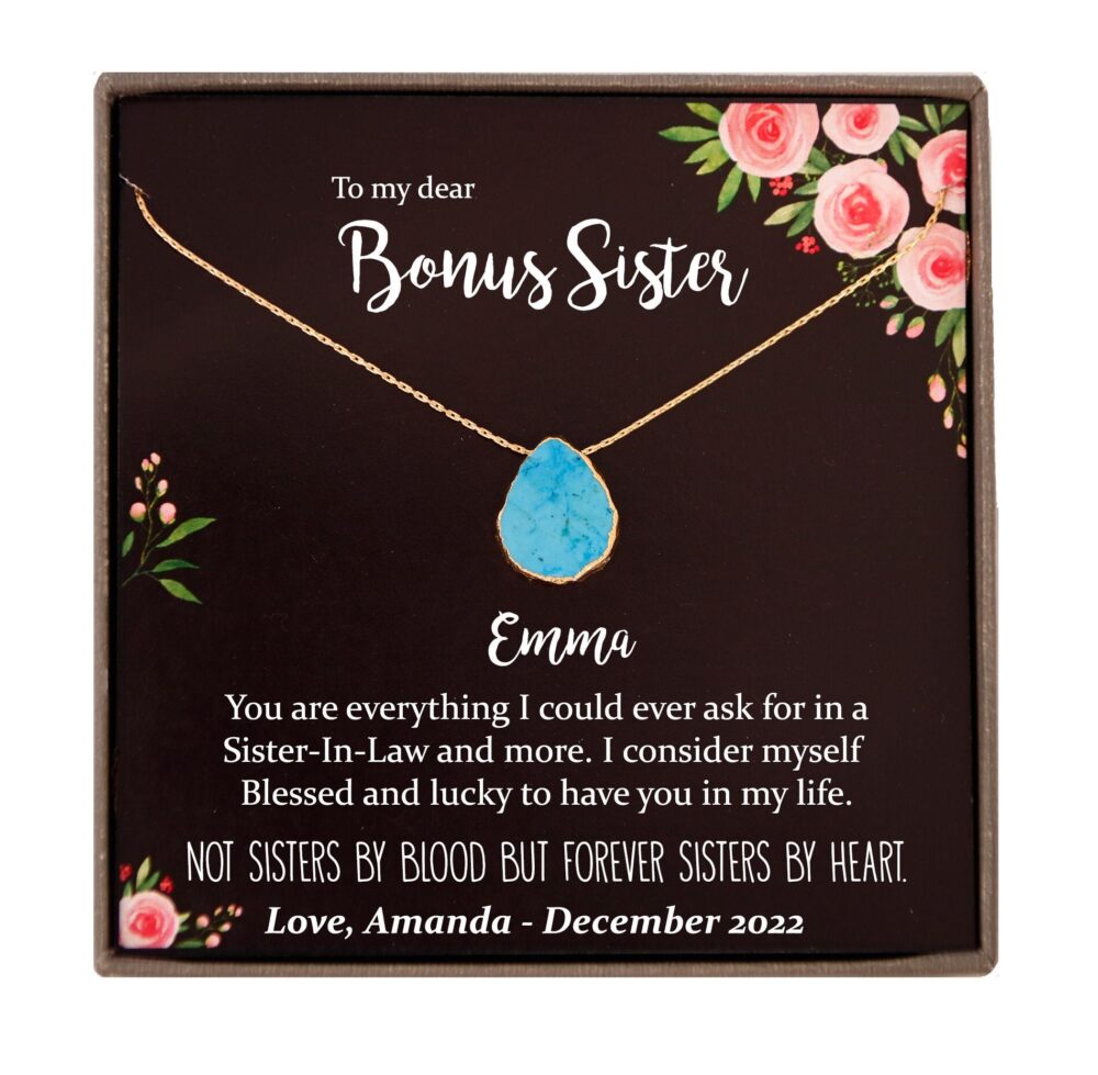 Sister in Law Necklace, Personalized Bonus Gift Mother's Day, Birthday, Wedding, Christmas, Appreciation Present