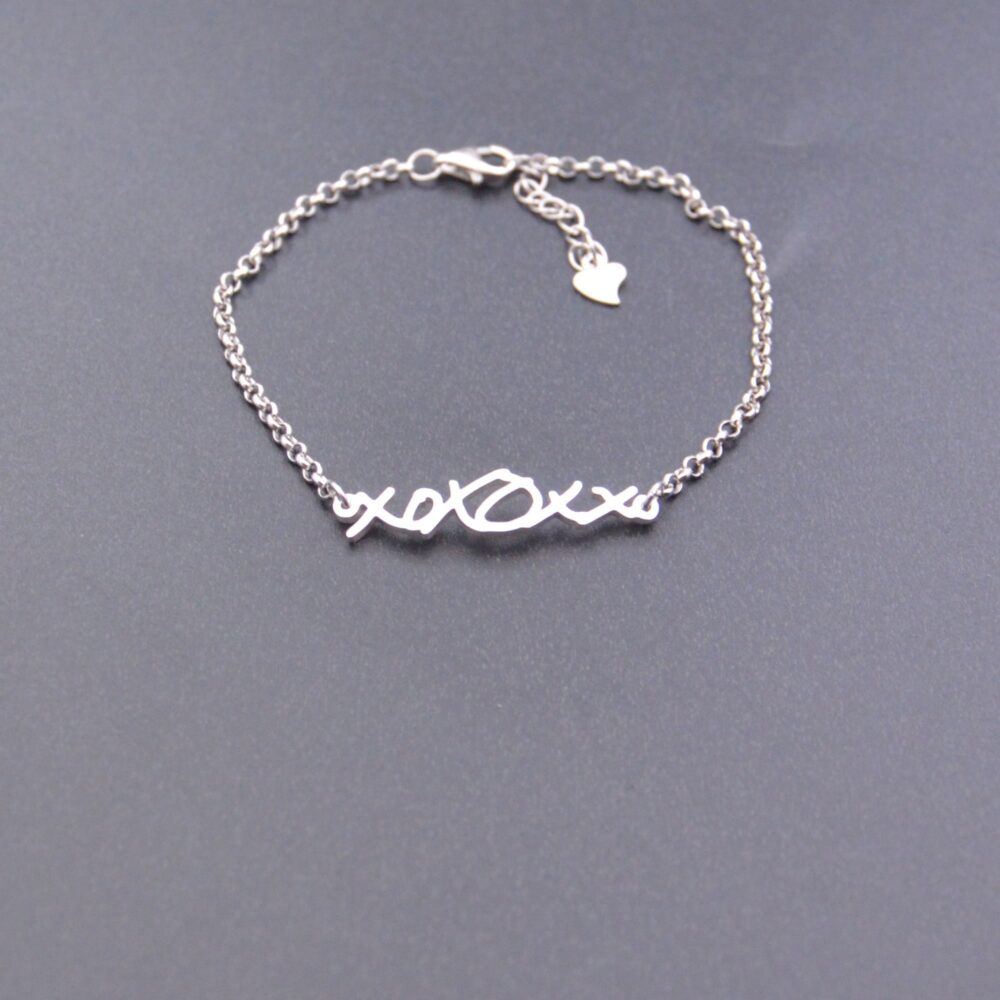 Personalized Sterling Silver Signature Bracelet Custom Handwriting Jewelry