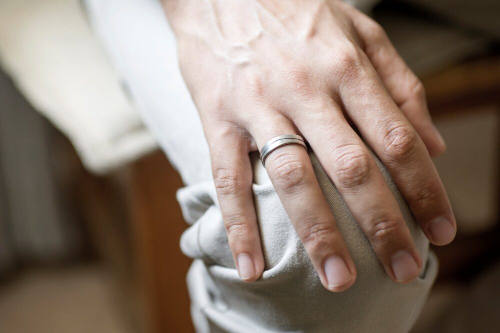 Men Grooved Ring, Mens Wedding Band, Sterling Silver Oxidized Bands, Ring, Grooved Ring