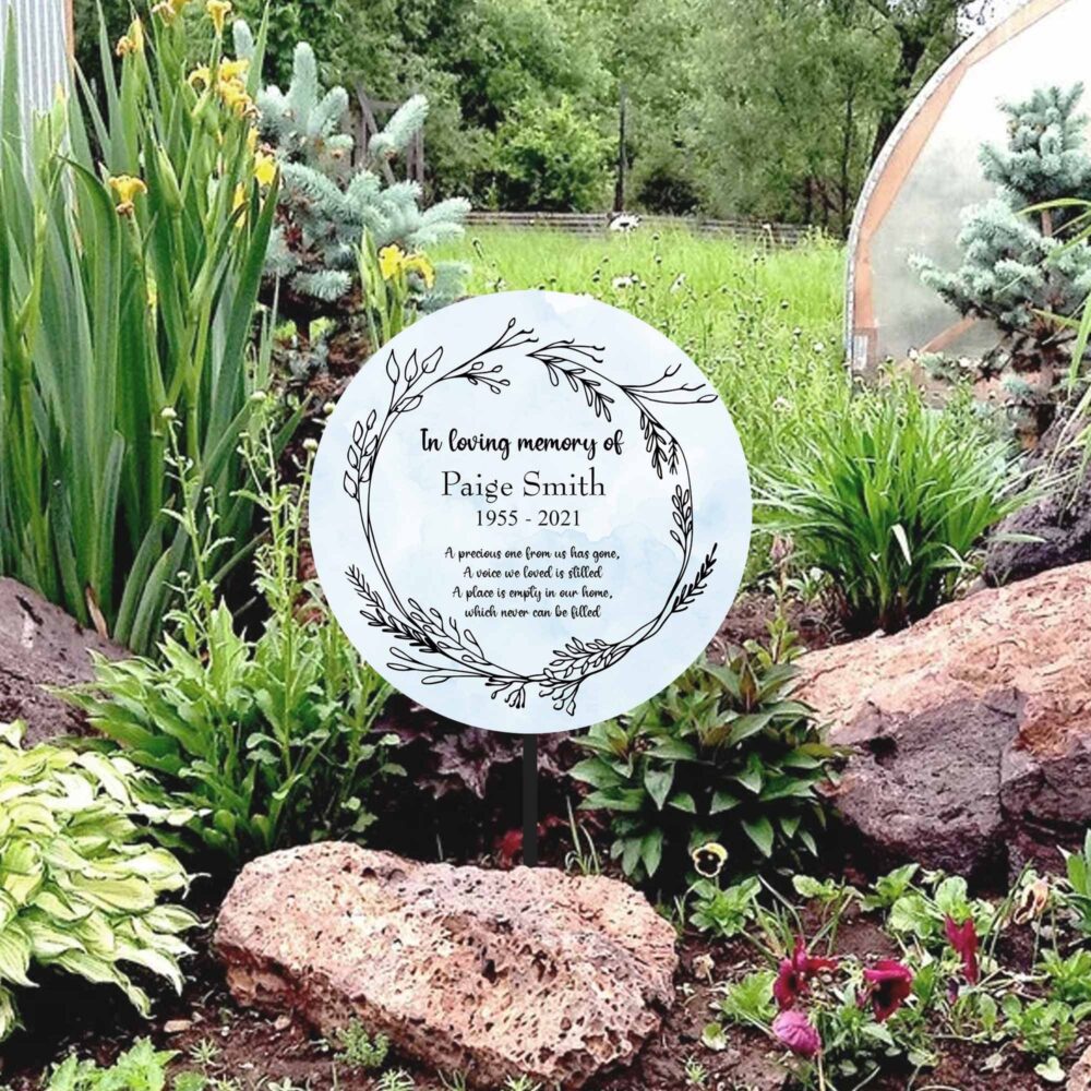 Personalised Memorial Plaque Stake, Grave Marker, Plaque, in Memory Sign, Loving Memory Of