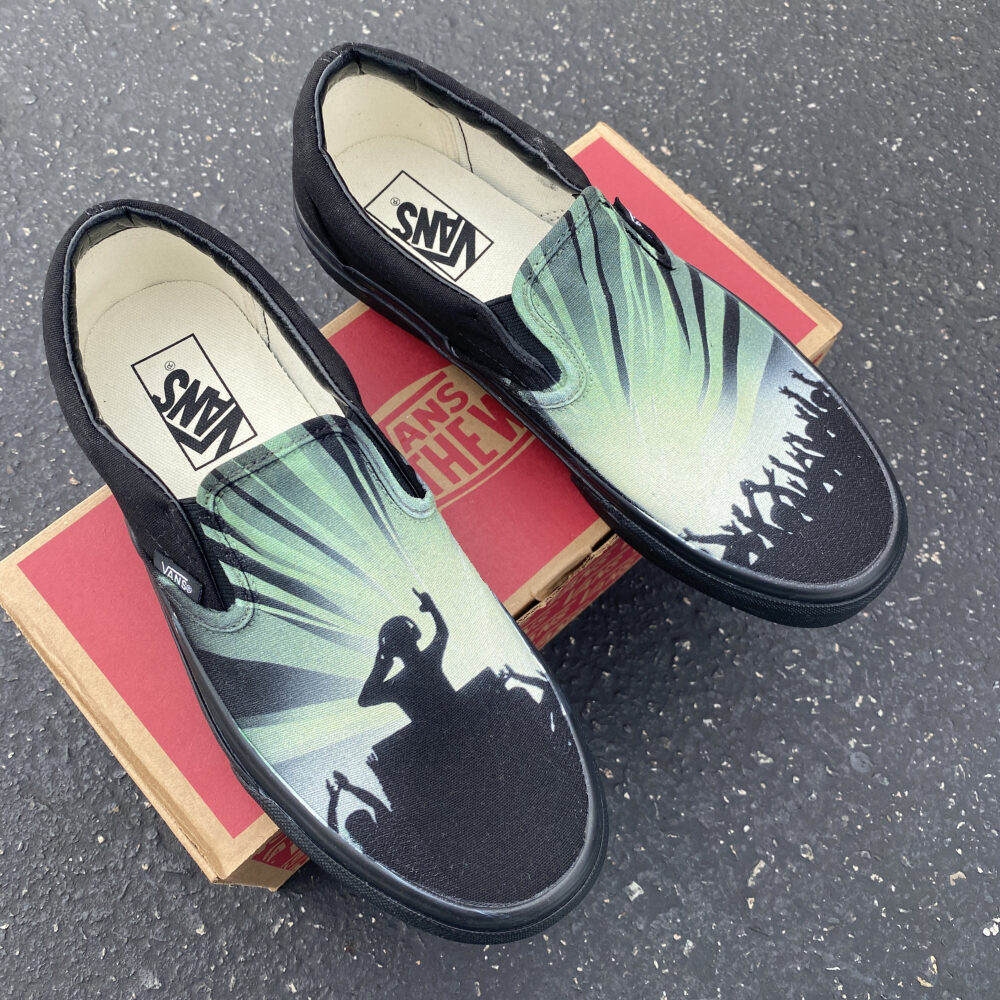Dj Party Rave Vans Slip-On Shoes For Men & Women Disc Jockey