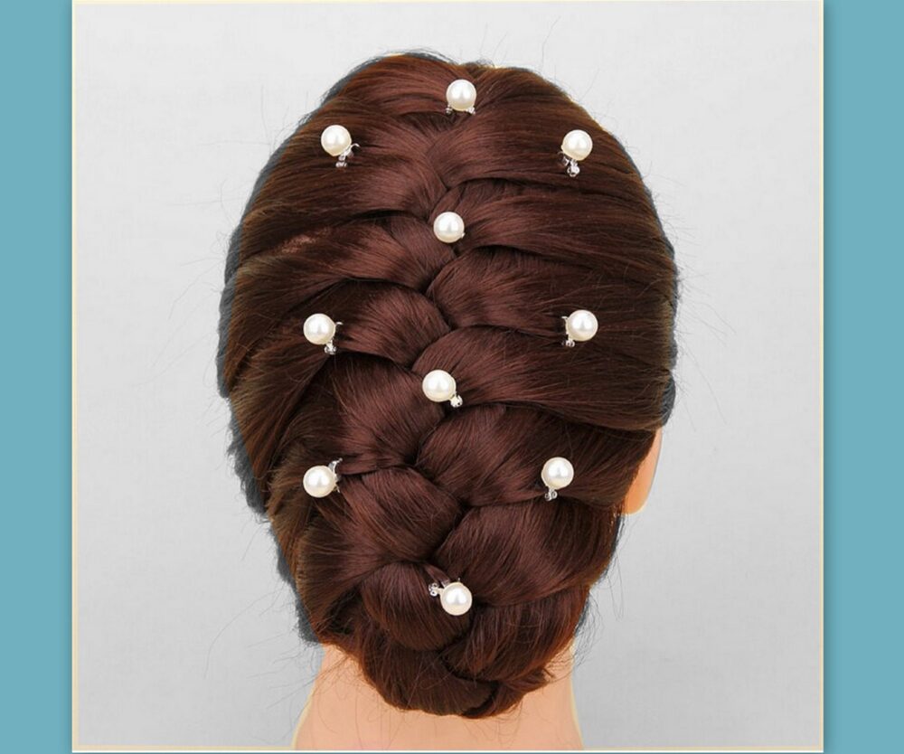 Pearl Wedding Bridal Dance Hair Jewelry Pins Hairpins Accessories Style Mini Petite Barrettes Headpiece Updo Hairstyling Gift Girl | 10 Pcs