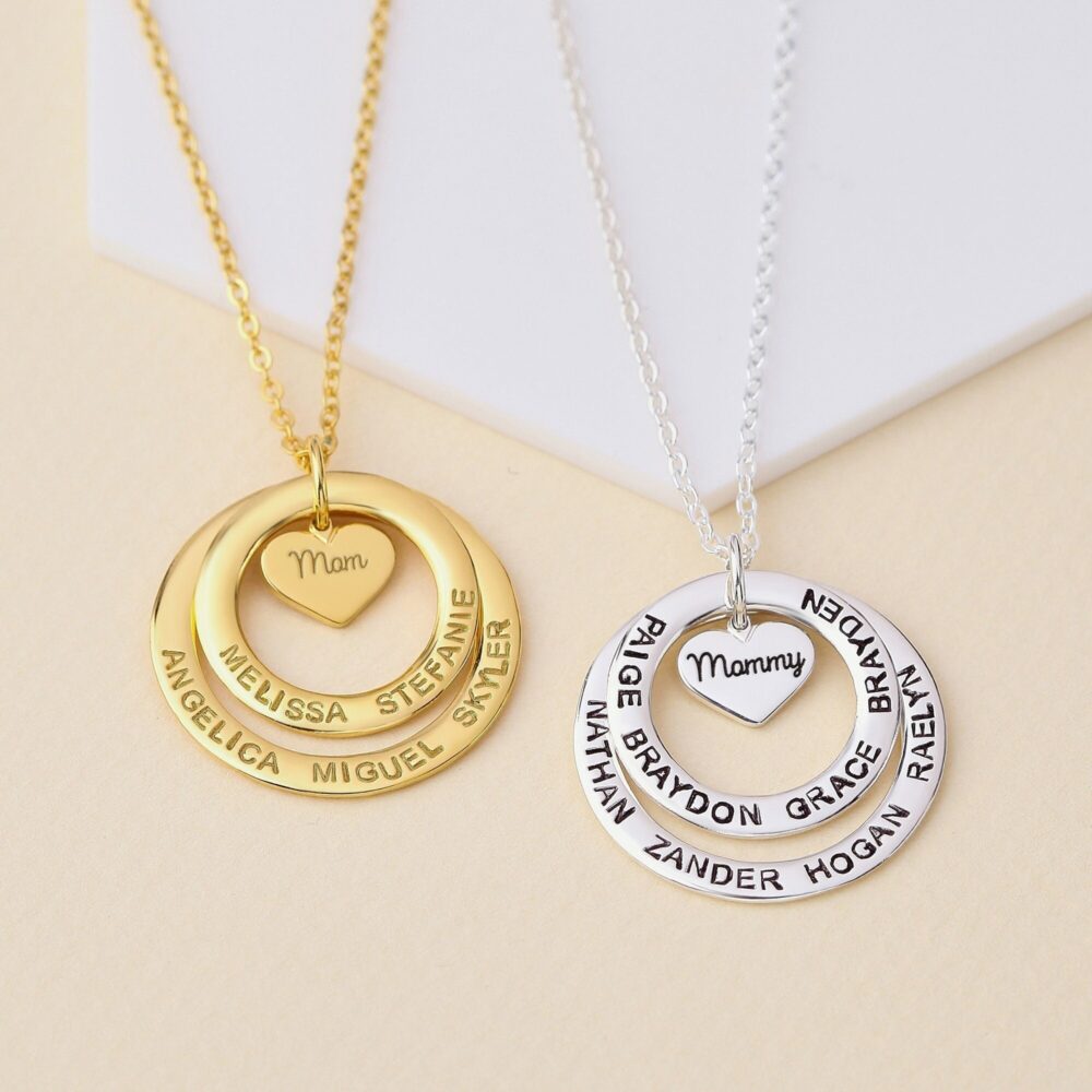 Kids Names Necklace For Mom, Mummy Necklace, Mother's Day Present, Custom Mom Necklace, Mother Jewelry, Gifts Mothers Day, Custom Mom Jewelry