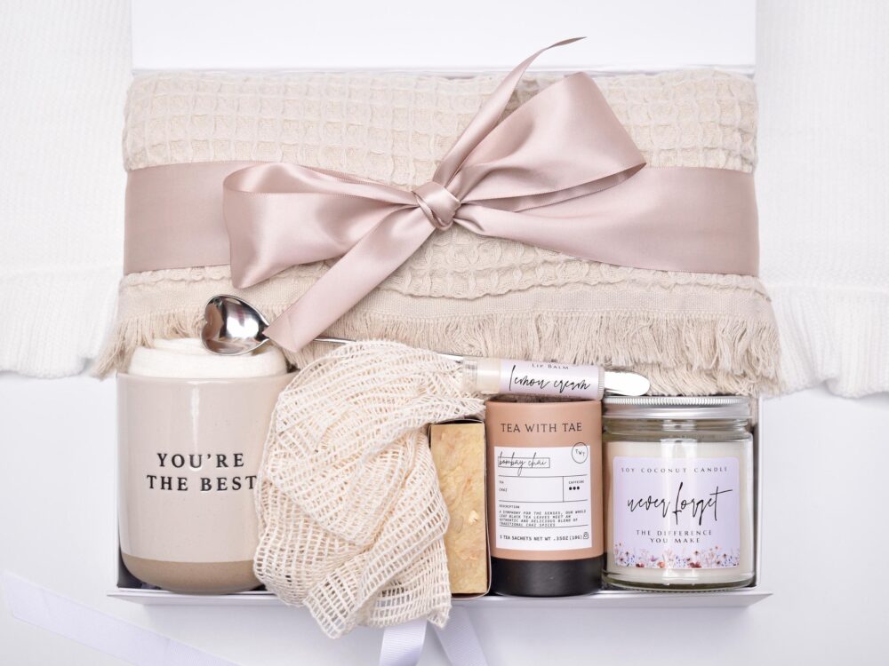 Surrogate Mother Birthday Gift Box, Ivf Self Care Package, Iui Transfer Day, Thank You Gift, Spa Basket With Blanket & Candle