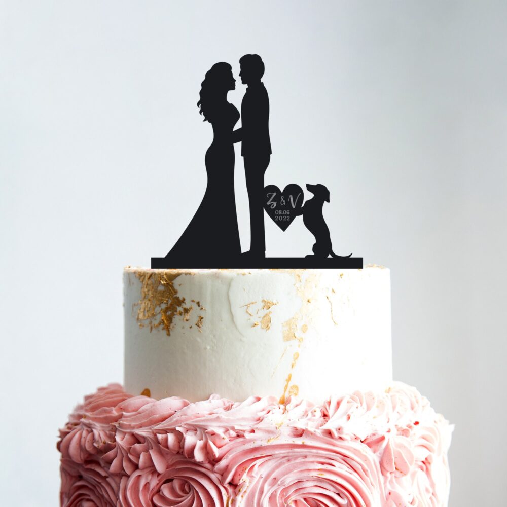 Dachshund Wedding Cake Topper, Dachshund Topper, Cake Topper For Dog, Custom Topper, Wedding With Dachshund, B23