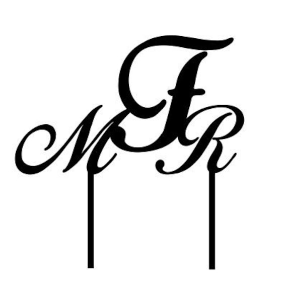 Custom Wedding Cake Topper-7 | Monogram Topper Engagement Topper| Acrylic
