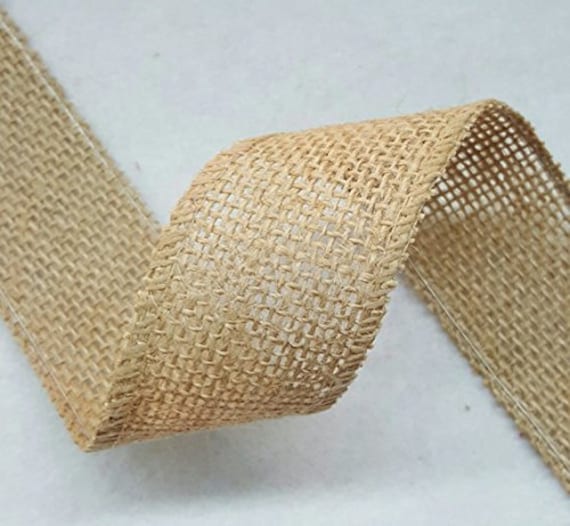 Wired Burlap Ribbon - 2.5" X 4 Yds 10 Colors