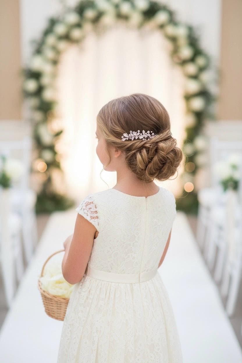 Small Rhinestone Wedding Hair Comb - Vintage Style Bridal Piece H002
