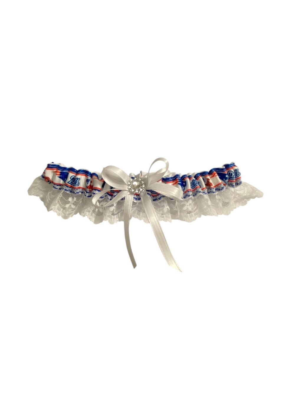 Patriots Wedding Garter Handmade Sports Team Bridal Garter