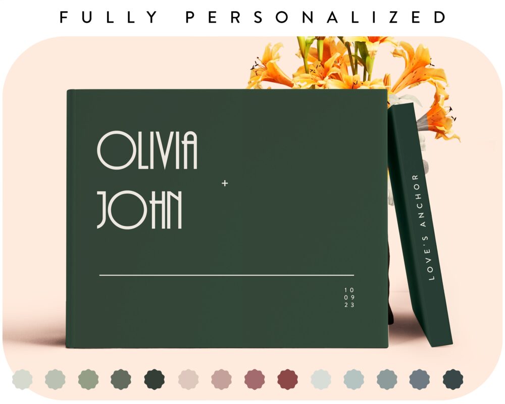 Personalized Wedding Guest Book Custom Keepsake