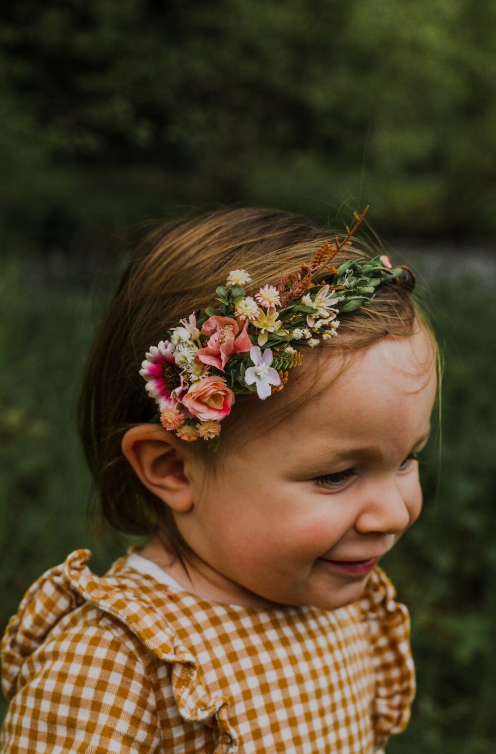 Floral Headband Wedding Flower Girl Hair Accessory