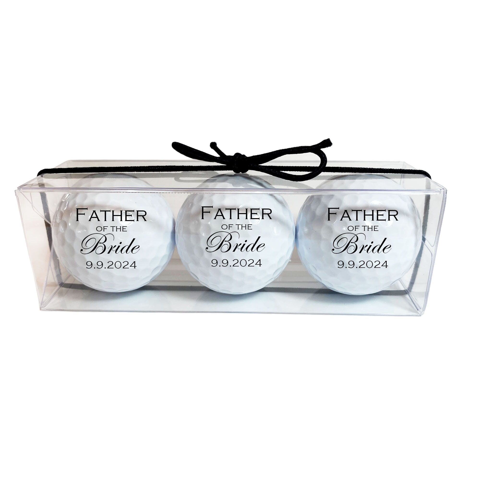 Father Of The Bride Gift, Custom Golf Balls – Gift For Dad Wedding Bride’s Father, Father Bride Personalized